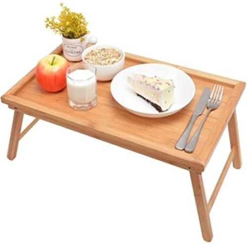 Mesa Bandeja De Desayuno Multiuso Patas Plegable Bambú Bola8 1