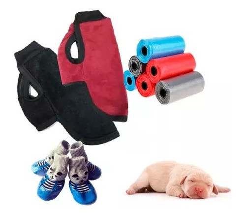 Kit Buzo Polar Bienvenida Liso Mascotas + Bolsita +4 Media 0