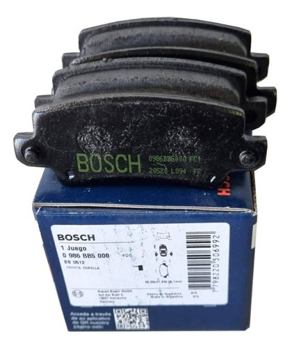 Pastillas De Freno Traseras Bosch Toyota Corolla 2002-2009 0