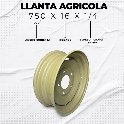Llanta Agrícola 750 X 16 X 1/4 - Trailers - Acoplados 1