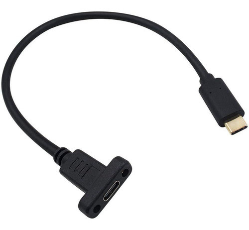Cable Usb C Macho A Hembra 3.1, Negro/30 Cm 0
