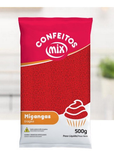 Grageas Rojas Mix 500 Gr. Repostería Y Confitería 0