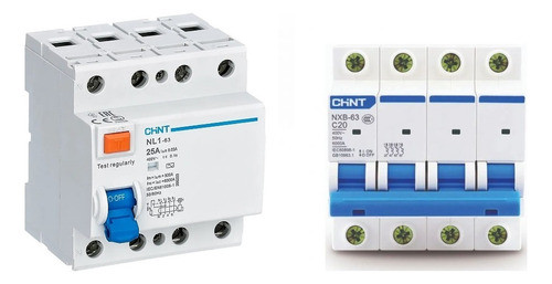 Combo Disyuntor 4x25 + Térmica 4x20 Industrial 0
