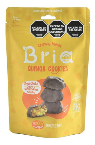 Quinoa Cookies Chocolate, Coco Y Almendras Saladas Bria X 4u 0