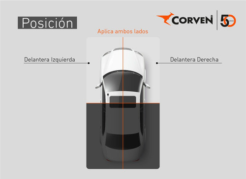 Amortiguador Corven Volkswagen Kombi/furgon Del. Izq-der. 1