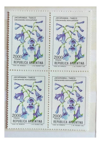 1982 Serie Flores Argentinas Jacarandà. Gj 2031. Cuadro Mint 0