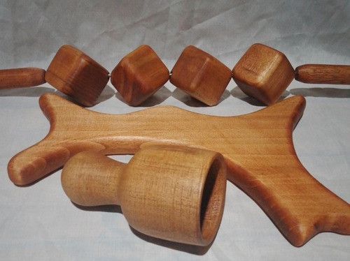 Kit Maderoterapia 1 Rodillo + Copa Sueca + Tabla + Regalo 0