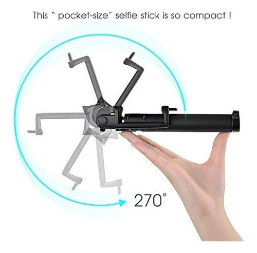 Brazo Extensible P/autofoto Mpow C/control Remoto P/para Iph 1