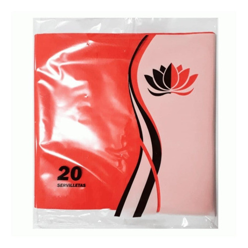Servilleta Coral Naptres X 20 Unidades - Cotillón Waf 1