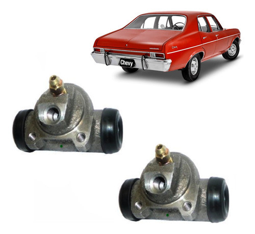 Kit X2 Cilindros De Freno Chevrolet Chevy Autoajustable Tras 0