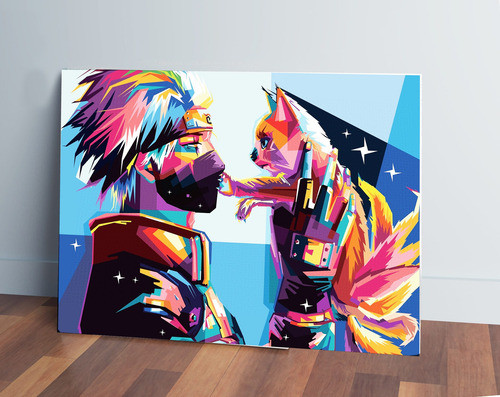 Cuadro Naruto,hatake Kakashi 03 40x53 Mdf Memoestampados 0