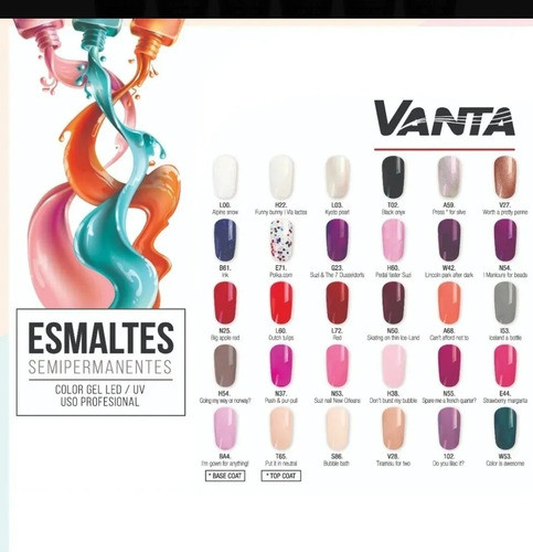 Esmalte Semi Permanente Vanta Color A68 Uvled 1