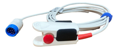 Sensor De Pulso Broche Adulto 3 Metros Monitor Philips 0