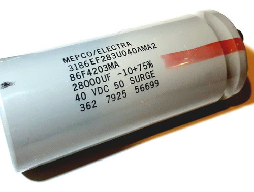 Capacitor Condensador 28.000mf 40vdc  Hq Mepco Electra 1