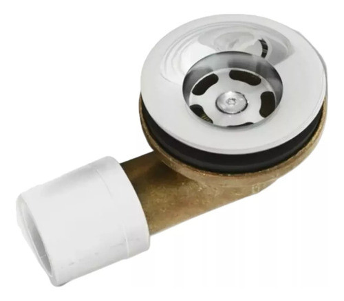 Desague Sopapa A Codo Bronce Delta C/fijacion Pvc Cod 546 0