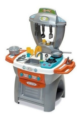 Cocina Infantil Maxi Cheff Plateada Luz Y Sonido Rondi 5400 0
