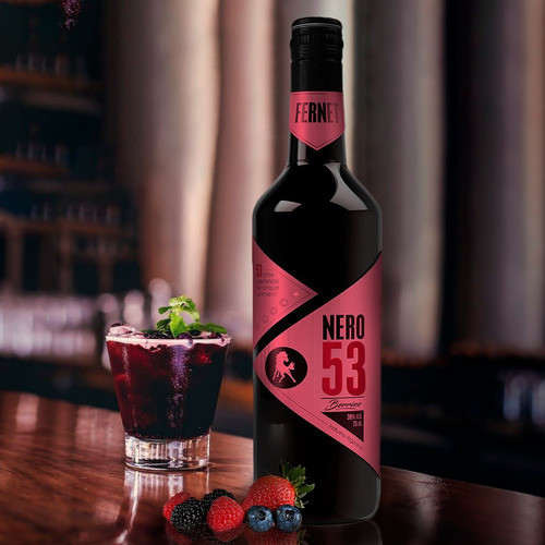 Fernet Nero 53 Berries Aperitivo Destilado Kit X3u 750ml 1