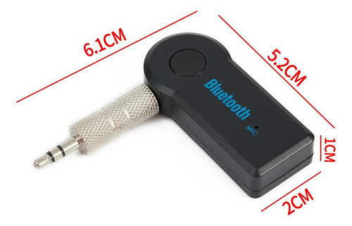 Adaptador/receptor Audio Bluetooth Aux Musica Auto 0