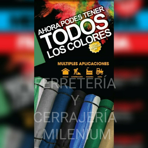 Media Sombra Rayada Azul Colores Fraccionada 4 X 4 Mts 0