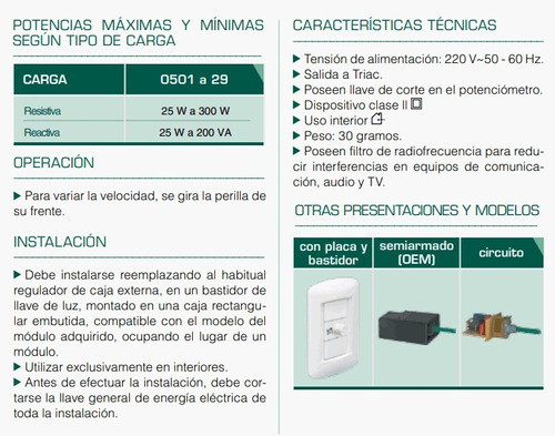 Modulo Dimmer Regulador Ventilador Techo Compatible Jeluz 1