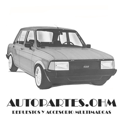 Acrilico Giro Delant. Trasero Fiat 128 Super Europa X Unidad 1