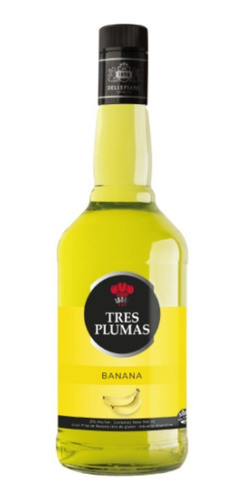 Licor Tres Plumas Banana 700ml Zetta Bebidas 0