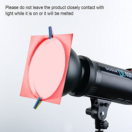 Pangda 9 Pack Gel Filter Colored Overlays Gel De Correccion 1