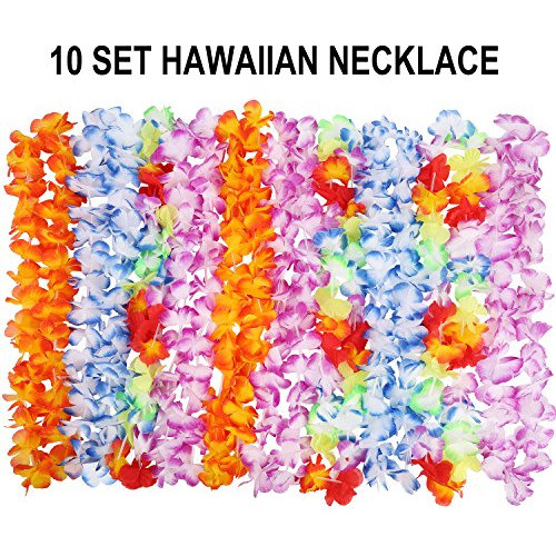 Innocheer 40 Piezas Leis Hawaianos, Suministros Para Fiestas 1