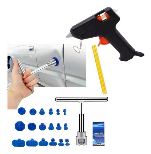 Kit Sacabollo Repara Abolladuras Autos Motos Granizo Golpes 0