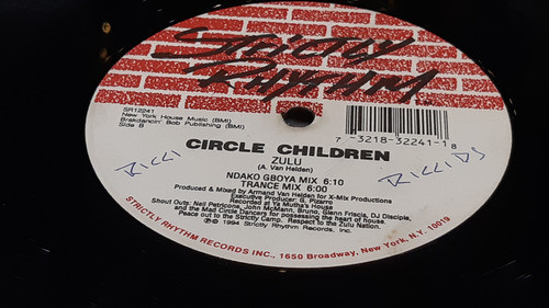 Circle Children Zulu Vinilo Maxi Usa 1994 Armand Van Helden 1