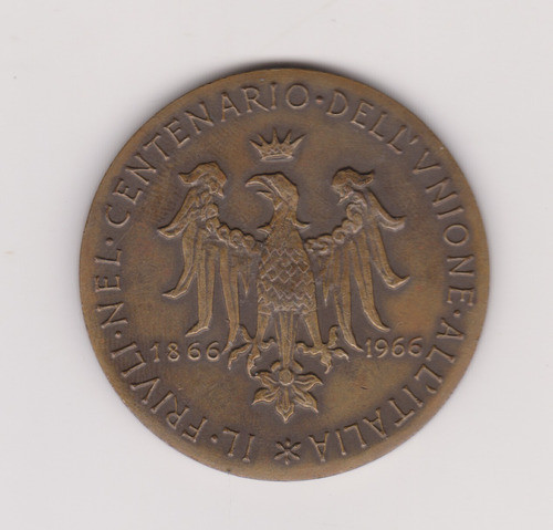 Medalla Italianos En Argentina 100 Aniversario 1866-1986 1