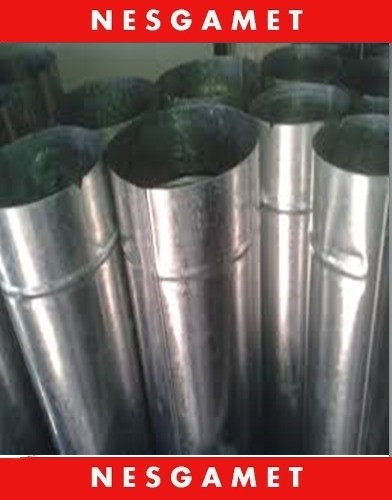 Caño De Chapa Galvanizada De 4 0