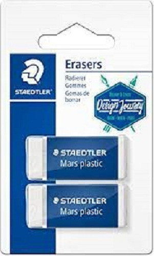 Set Gomas De Borrar Mars Plastic Staedtler Blister X2 Unidad 0