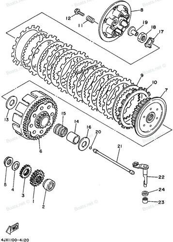 Reten Eje Cambios Yamaha Raptor 350 Original Grd Motos 0