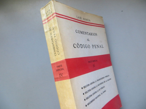 Comentarios Al Código Penal Parte Especial 4 Laje Anaya 1