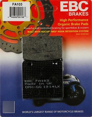 Pastilla Freno Ebc Fa103 Suzuki Vs 700 Glfh/glph 87 F 1