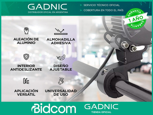 Soporte Base Faro Auxiliar Universal De Aluminio Gadnic 1