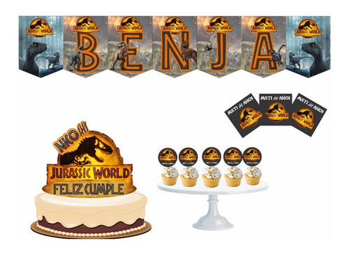 Kit Jurassic World Cumpleaños Pack Impreso 0