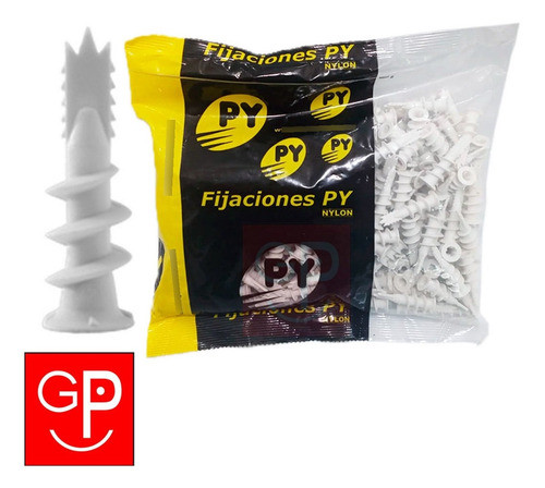 Tarugos Tacos Para Yeso Espyral Py  X 250 Unidades G P 1