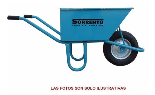 Carretilla Sorrento Reforzada 90 Lts L-90 Rueda Maciza/neum 1