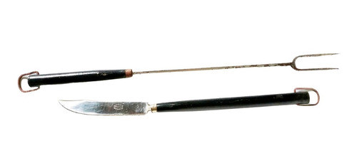 Kit Parrillero P/ Decoración - Cuchillo Y Tenedor Trincheta 0