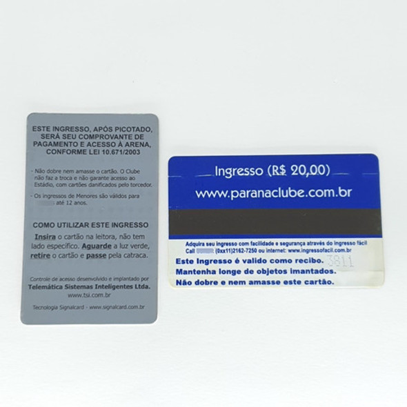 2 Ingresso Futebol Final Paranaense 2006 Parana Campeão Adap 1 2 Ingresso Futebol Final Paranaense 2006 Parana Campeão Adap 1