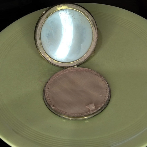 Antigua Polvera Maquillaje Con Espejo 1