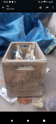 Sifones De Vidrio Ochentosos Lourdes.el Cajon Con 6 0