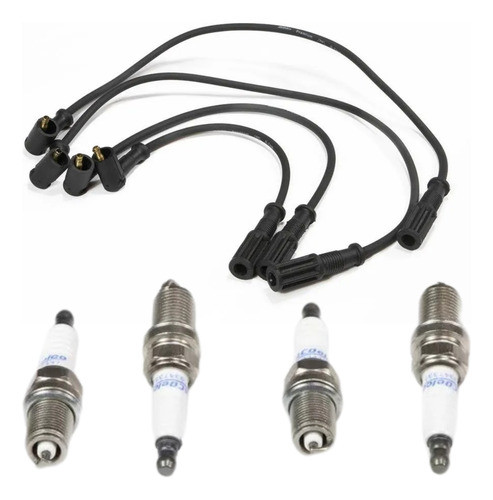Juego Cables Y Bujias Fiat Uno Fire 1.3 8v Acdelco 0