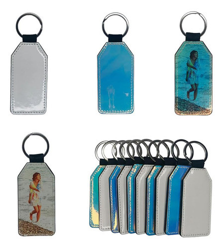Llaveros De Cuero En Forma De Botella, Lado Personalizable. 0