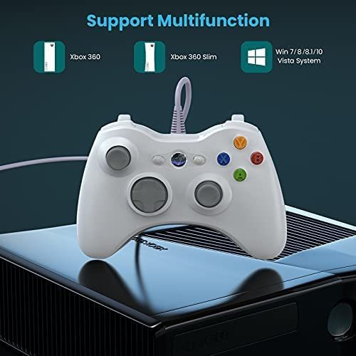 Control D/juegos Yaeye Usb Cable/dual-vibration Turbo/white 1