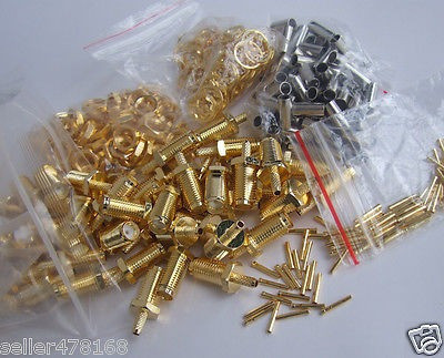 10sets Rf - Sma Hembra Conector Coaxial Cables Rg174 Rg178 R 1