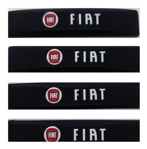 Juego Protector Puerta Logo Fiat 4 Piezas 0