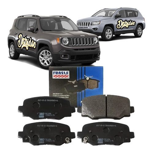 Kit Pastillas De Freno Jeep Renegade Compass Traseras 0